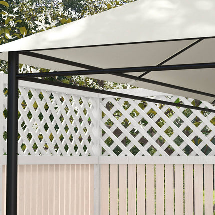 Vodotěsná náhradní střecha na altán, UV ochrana, 3.97x2.97M, krémová