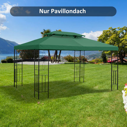 Náhradní střecha altánu, polyester 3x4 m, zelená