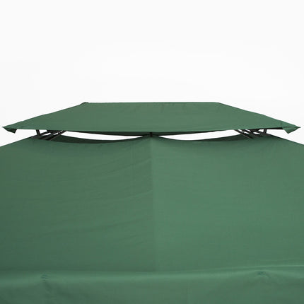 Náhradní střecha altánu, polyester 3x4 m, zelená