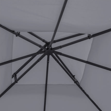 Náhradní tmavě šedá střecha altánu, polyesterový potah 3x3 m
