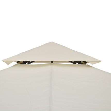 Náhradní střecha ke kovovému altánu, 3x3M, krémový polyester