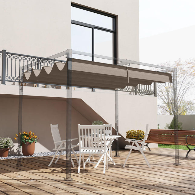 Zatahovací střecha pergoly 2,85 x 2 m, UV a voděodolný potah