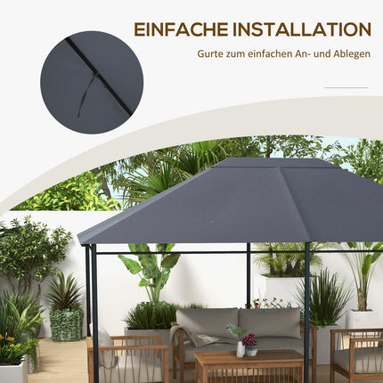 Náhradní střecha pavilonu, 4x3m voděodolná UV30+ polyester