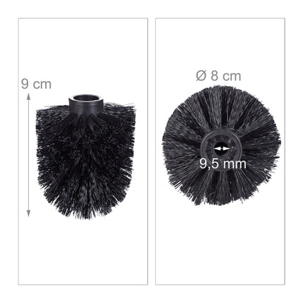 Náhradní sada hlavice WC štětky 9,5 mm, D=8 cm