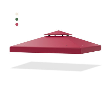 Náhradní horní potah 300 x 300 cm pro dvoupatrový pavilon, vínový