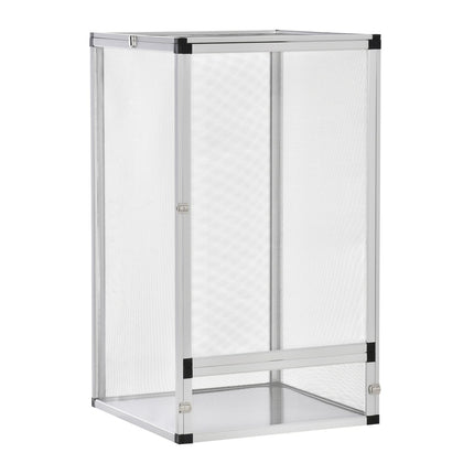 Chovný box pro plazy – hliník, 45 x 45 x 80 cm