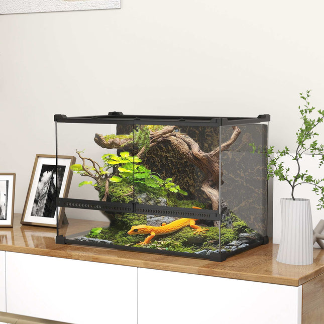 Skleněné terárium pro plazy 48 l, přední ventilace, 50 x 30 x 35 cm