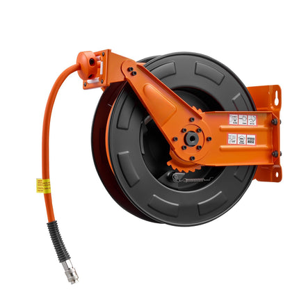 Retractable Air Hose Reel 15m 3/8in, 300 PSI, Auto Rewind