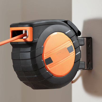 Retractable Air Hose Reel, 3/8 In x 50 Ft, 300 PSI