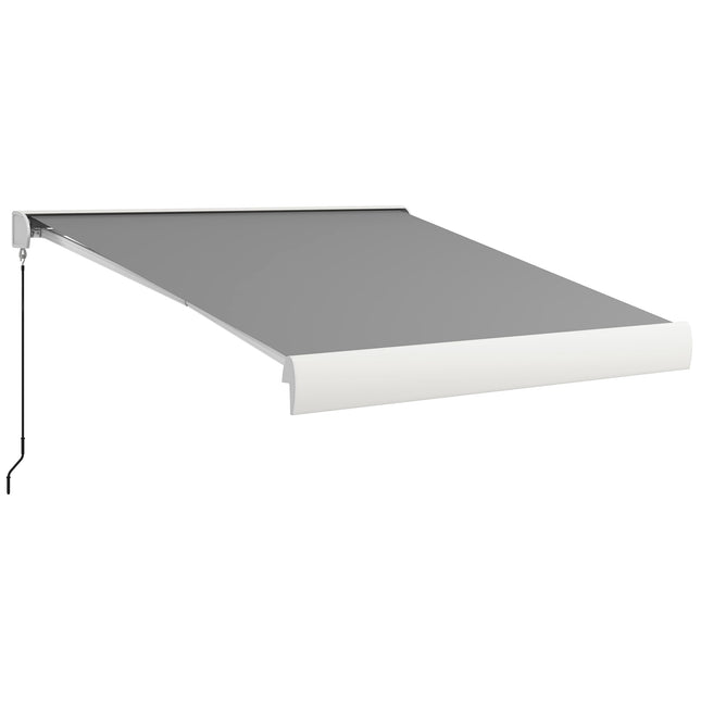 Retractable Awning, 295x250 cm, Remote Control, Light Grey