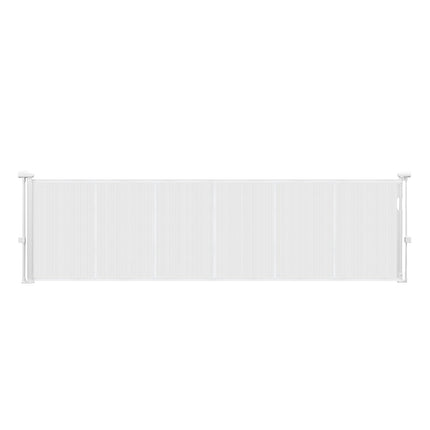 Retractable Baby Gate, 34 in Tall, Extends 110 in, Mesh