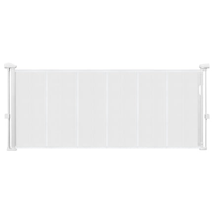 Retractable Baby Gate, 34 in Tall, Extends 71 in, White