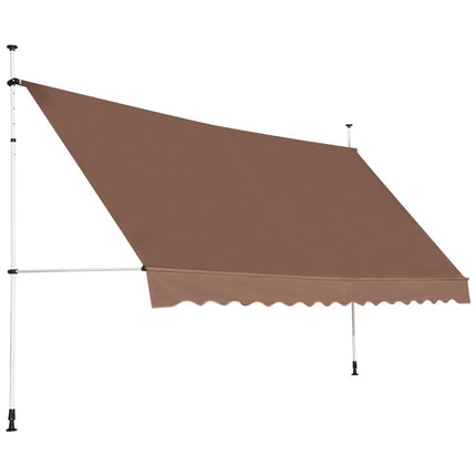 Zatahovací balkonová markýza, 400 cm, odolná vůči UV, nastavitelná