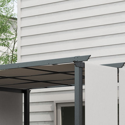 Zatahovací pergola 3x3,5 m, ocelový rám, UV ochrana