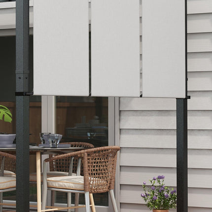 Zatahovací pergola 3x3,5 m, ocelový rám, UV ochrana