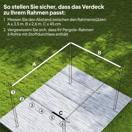 Náhradní zatahovací střecha pergoly, 4x3 m, kávově hnědá, polyester