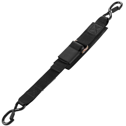 Retractable Ratchet Straps 2 in x 2 ft, 2 Pack, Locking S-Hooks