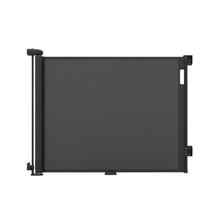 Retractable Safety Gate 180 cm for Babies and Dogs, Black, 97 cm High