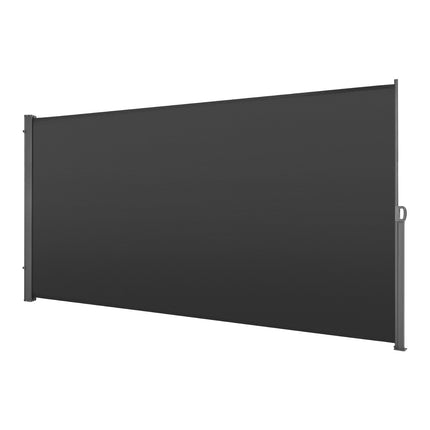 Retractable Side Awning 185 x 420 cm, Waterproof, Gray