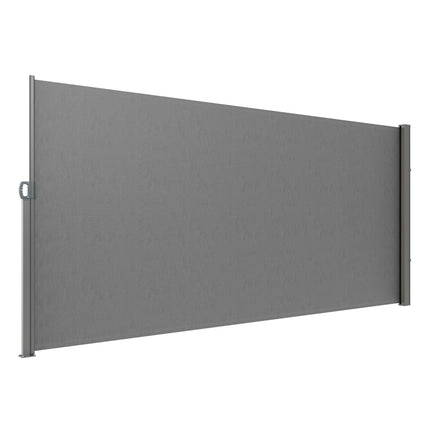 Retractable Side Awning 63 x 118 in, Waterproof, UV30+, Gray