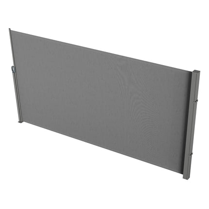 Retractable Side Awning 63 x 118 in, Waterproof, UV30+, Gray