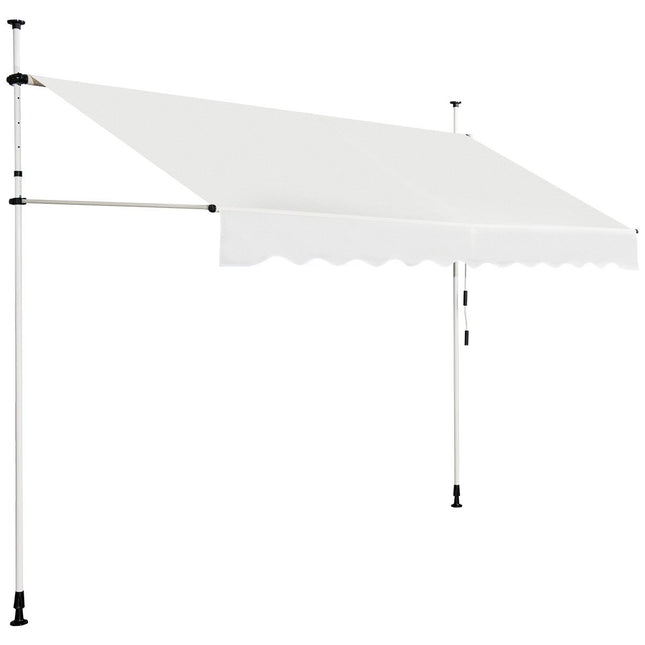 Zatahovací sluneční markýza, 300 x 120 cm, béžová