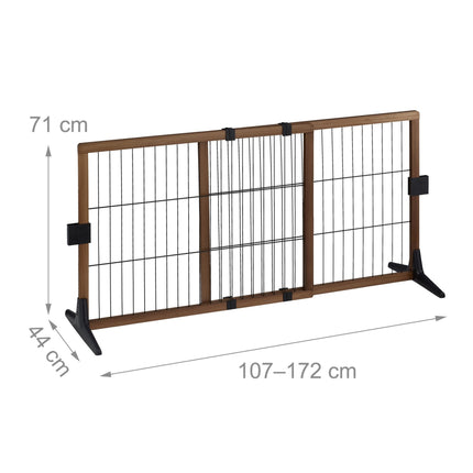 Intrekbaar veiligheidshekje 71 cm hoog