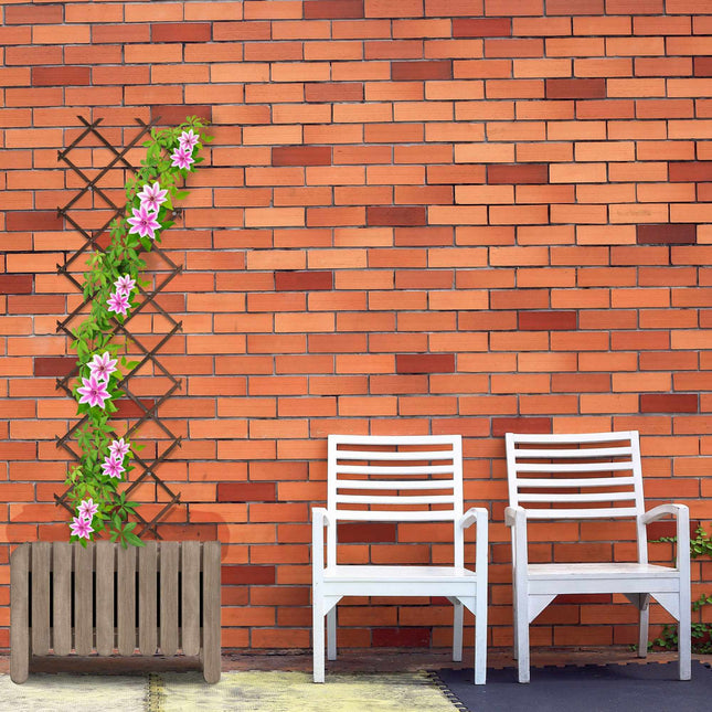 Retractable wooden trellis set of 3