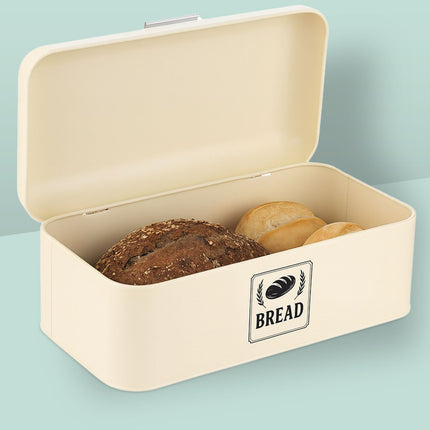 Retro-Metall-Brotkasten mit Deckel – Hält Brot frisch
