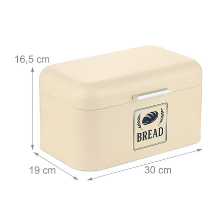Retro-Metall-Brotkasten mit Deckel – Hält Brot frisch