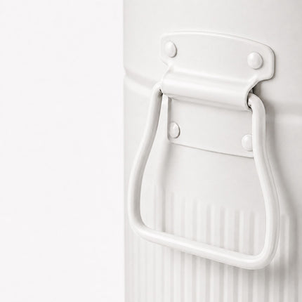 Retro Pedal Bin 30 L with Soft-Close Lid, Vintage Design, White