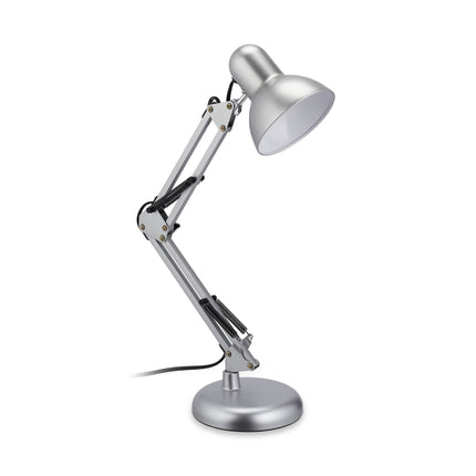 Retro stolní lampa, stříbrná