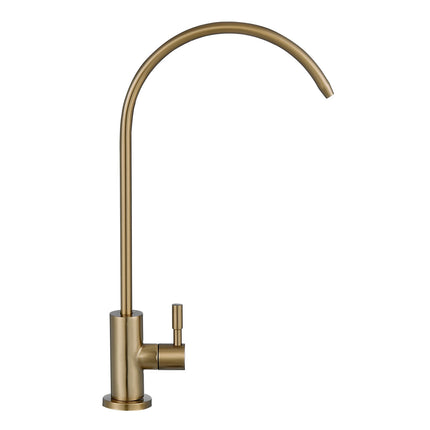 Reverse Osmosis Filter Faucet, Lead-Free SUS304, Brushed Gold