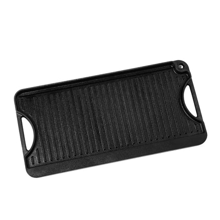 Reversible Cast Iron Grill Griddle, 20x10 in