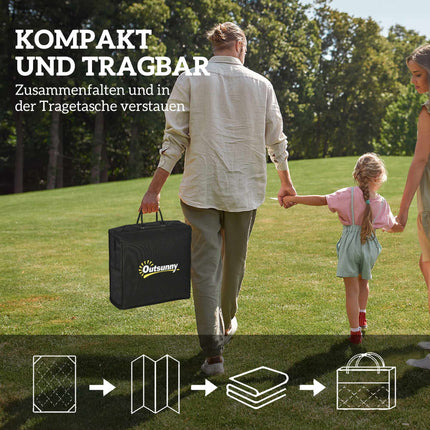 Oboustranný venkovní koberec, odolný proti povětrnosti, 182x274 cm, modrá/bílá