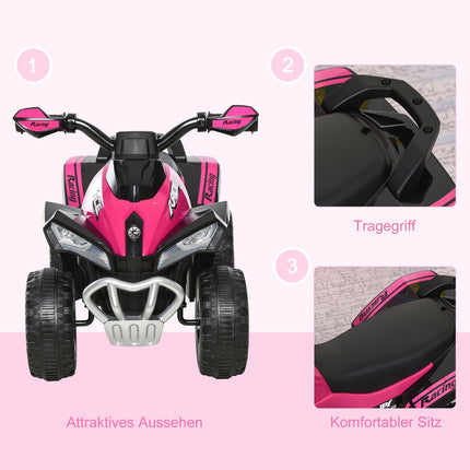 Šlapací auto pro batolata, světlo a hudba, růžová