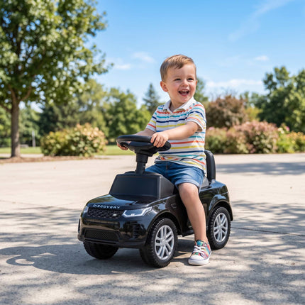 Ride-On Car with Horn & Storage, Black, 18-36 Months
