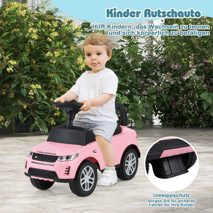 Ride-On Toy Car with Storage, Pink, Safe & Fun for Kids