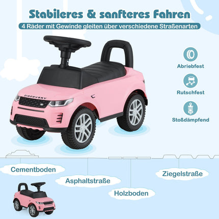 Ride-On Toy Car with Storage, Pink, Safe & Fun for Kids