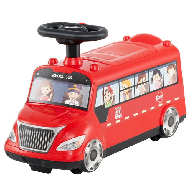 Jezdítko autíčko s hudbou a úložným prostorem a ochranou proti převrácení, jezdítko autobus