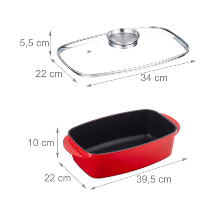 Bräter mit Deckel und Würztaste