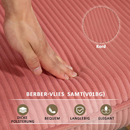 Houpací křeslo s područkami – dřevěné ližiny, relaxace, růžová