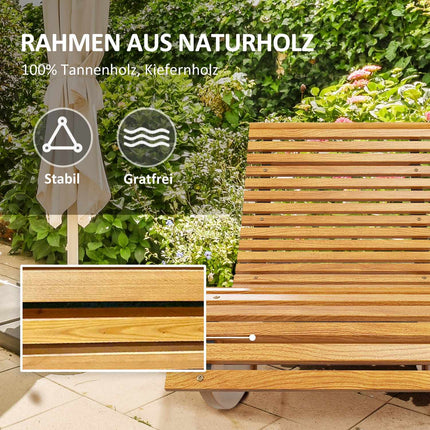 Ergonomické houpací křeslo ze dřeva, teak, nosnost 120 kg