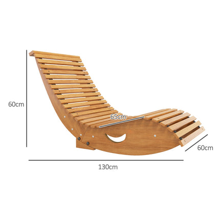 Ergonomické houpací křeslo ze dřeva, teak, nosnost 120 kg
