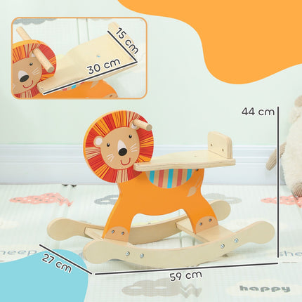 Houpací kůň, design lva, dřevo, nosnost 25 kg, 2-5 let