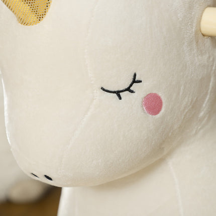 Unicorn Rocking Toy with Sound - Plush Seat for Toddlers