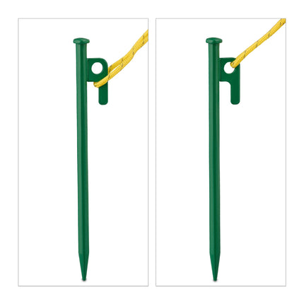 Rock pins green set of 12