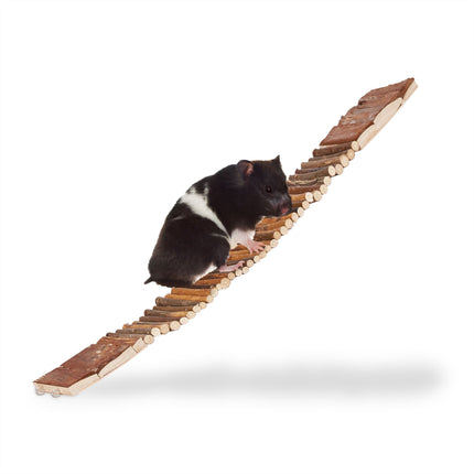 Nagetier auf Hängebrücke