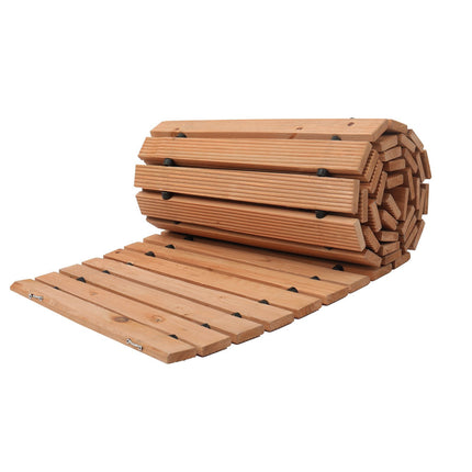 Roll-Out Cedar Garden Pathway 8 ft x 17 in, Non-Slip