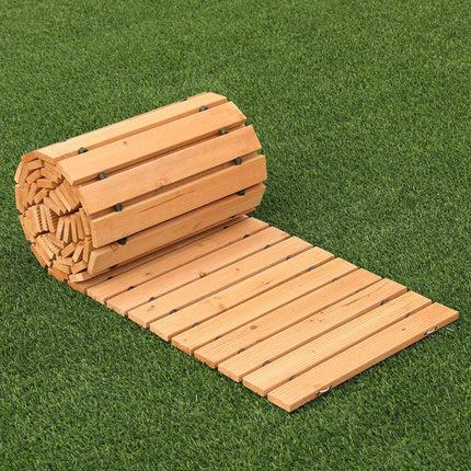 Roll-Out Cedar Garden Walkway, Non-Slip, 12 ft x 17 in